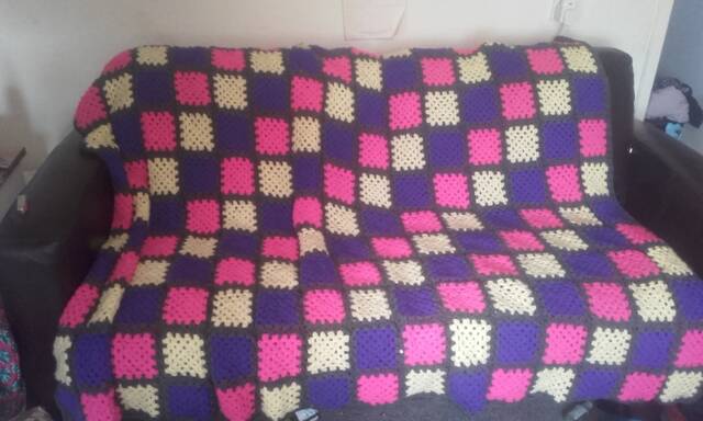 Handmade Crochet Blanket - image 1