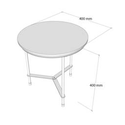 Green Round Coffee Table, Small Round Side Modern Bedside Cute End Minimalistic Plant Stand - thumbnail 4