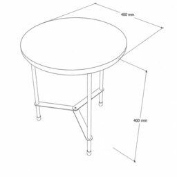 Small Round Coffee Table, Minimalistic End Colorful Accent Side Modern Bedside Table - thumbnail 4
