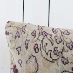 Vintage Kilim Lumbar Pillow Cover, 12x24 Inch Turkish Anatolian Home Decor - thumbnail 2