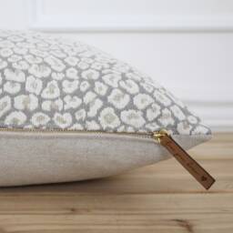 Leopard Pillow Cover Animal Print 20 X Textured Designer Decorative Lumbar - Remy - thumbnail 2
