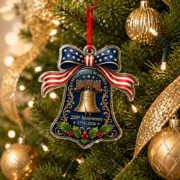 Liberty Bell 250Th Usa Ornament, America Anniversary Acrylic Decor, 1776 2026 Patriotic Christmas Gift, Freedom Keepsake - thumbnail 2