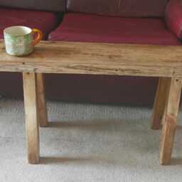 Woodborough Reclaimed Timber End Table - thumbnail 4
