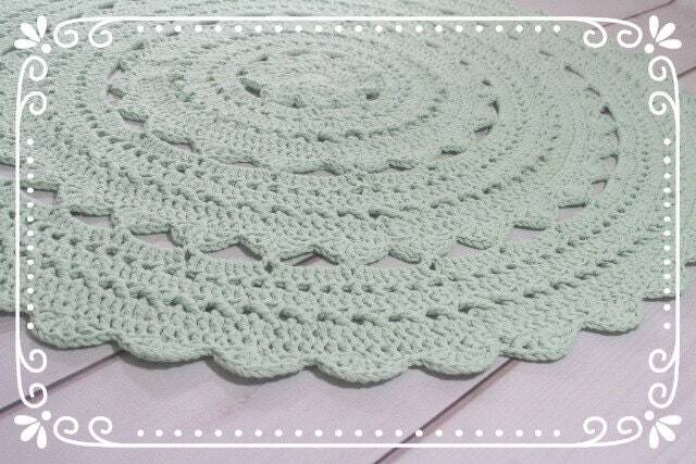 Carpet - Minoux 100 cm in Mint - image 1
