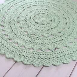 Carpet - Minoux 100 cm in Mint - thumbnail 3
