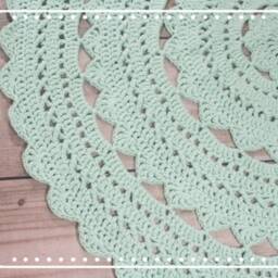 Carpet - Minoux 100 cm in Mint - thumbnail 2