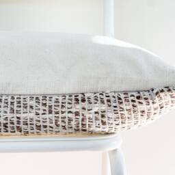 Handmade Hemp Lumbar Pillow Cover Vintage Karen Tribal Design - thumbnail 3