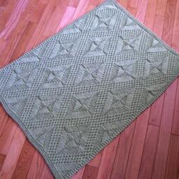 Knitting Pattern - 3 Sizes Of Really Reversible Baby Blanket, Afghan, Or Bath Mat Rug - thumbnail 2