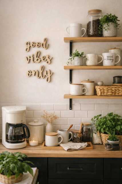 Good Vibes Only Wooden Wall Sign - Positive Quote Home Decor Boho Farmhouse Letters Inspirational Wood Cutout - image 1
