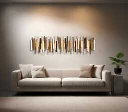Neutral Wood Wall Sculpture, Minimalist Beige Brown Decor, Modern 3D Statement Piece