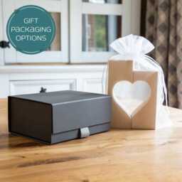Christening Gift - Wood Candle Holder Heart Set Baptism Naming Day Personalised Tea Light Lc990 - thumbnail 4