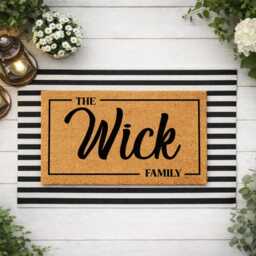 Durable Personalised Doormat - Custom Family Entrance Mat Outdoor Porch Rug - thumbnail 3