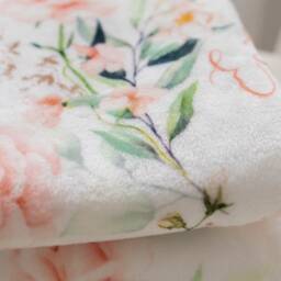 This Personalized Baby Name Blanket Is A Soft Pink Floral Minky Blanket, Perfect As Newborn Gift Or Shower - thumbnail 4
