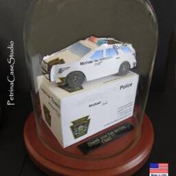 Police Pt Cruiser Business Card Sculpture 1659, Policeman Design 2031 - thumbnail 2