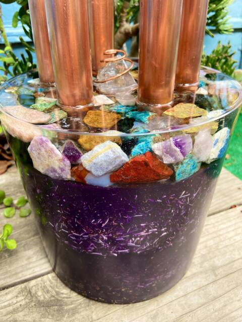 Big Legit Large Loaded Crystal Orgone Cloud Buster Base - Energy Harmonizer - image 1