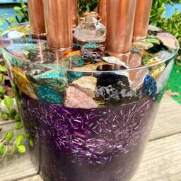 Big Legit Large Loaded Crystal Orgone Cloud Buster Base - Energy Harmonizer - thumbnail 2