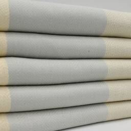 "Light Gray Diamond Blanket, Turkish Blanket, Bed Blanket, Peshtemal Cover, 79""x95" - thumbnail 3