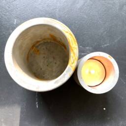 Unique Concrete & Gold Planter/Personalised Home Decor Gift - thumbnail 4
