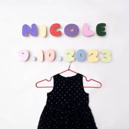 Alphabet Wooden Letters Clothing Hooks For Wall Abc Kids Hooks, Function Room Hook, Personalise Wood Hook With Name Initial - thumbnail 3
