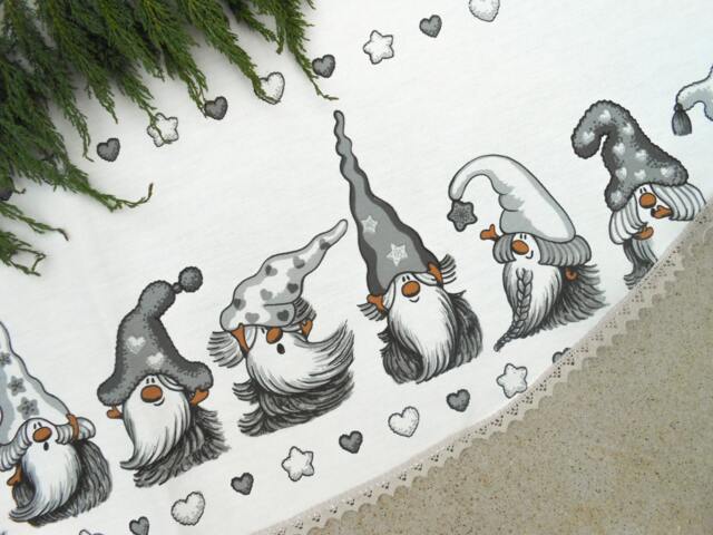 Christmas Tree Skirt Decoration Gnome Ornament Decor Scandinavian Gift Swedish - image 1