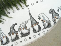 Christmas Tree Skirt Decoration Gnome Ornament Decor Scandinavian Gift Swedish - thumbnail 1
