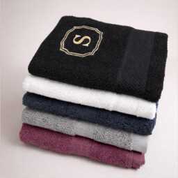 Monogrammed Cotton Towel Personalized Embroidered Bath & Hand Set