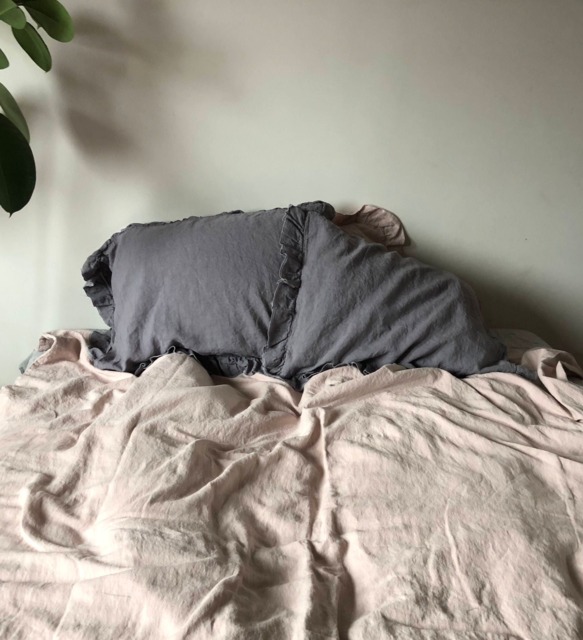 Rustic Dusty Plum Linen Pillowcase, Handmade, Luxury Softened, Linen Pillow Case, Shams. Natural Pillow, Custom Pillowcas - image 1