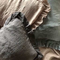 Rustic Dusty Plum Linen Pillowcase, Handmade, Luxury Softened, Linen Pillow Case, Shams. Natural Pillow, Custom Pillowcas - thumbnail 2