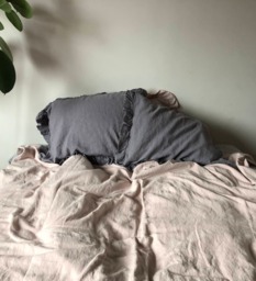 Rustic Dusty Plum Linen Pillowcase, Handmade, Luxury Softened, Linen Pillow Case, Shams. Natural Pillow, Custom Pillowcas