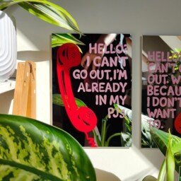 Hello I Can't A4 Mirror Home Decor - thumbnail 3