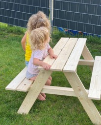 Tommywood.de Bench With Table From Tommywood.de For Children, Picnic Table, Garden Bench