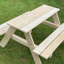 Tommywood.de Bench With Table From Tommywood.de For Children, Picnic Table, Garden Bench - thumbnail 3