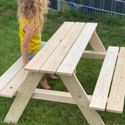 Tommywood.de Bench With Table From Tommywood.de For Children, Picnic Table, Garden Bench - thumbnail 2