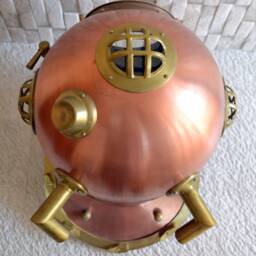 18 Inch Divers Helmet Scuba Diving Figurines - thumbnail 3