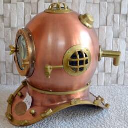 18 Inch Divers Helmet Scuba Diving Figurines - thumbnail 4