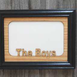 The Boys Picture Frame - 5x7 Holds 4x6 Photo My Frame, Group Gift For Boymom, Mom - thumbnail 3
