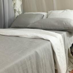 Linen Sheets 40+ Colors, Top Sheet, Fitted Available in Queen, King, Twin, Full, Custom Size Welcome - thumbnail 2