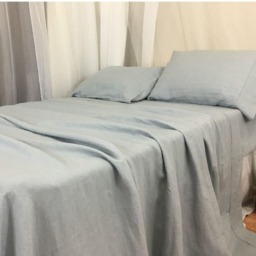 Linen Sheets 40+ Colors, Top Sheet, Fitted Available in Queen, King, Twin, Full, Custom Size Welcome - thumbnail 3