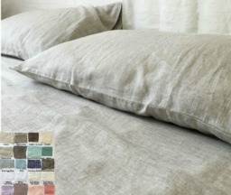 Linen Sheets 40+ Colors, Top Sheet, Fitted Available in Queen, King, Twin, Full, Custom Size Welcome