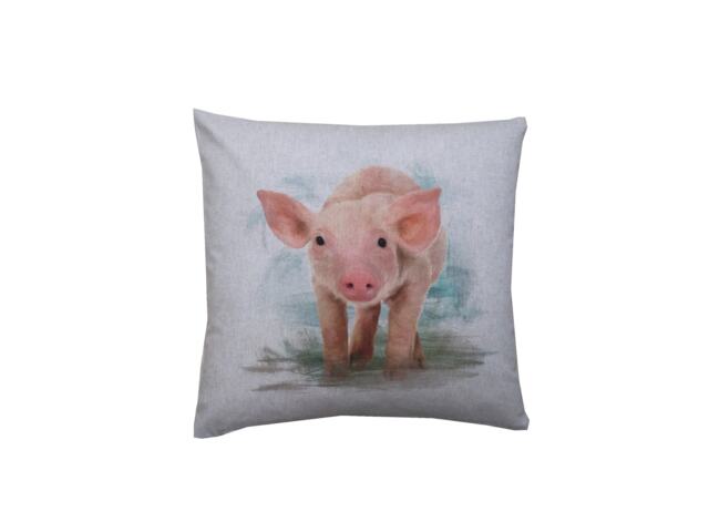 Handmade Gifts Country Animal Chicken Pig Piglet Digital Print Linen Farmhouse Decor Throw Pillow Sham Cushion Cover - image 1
