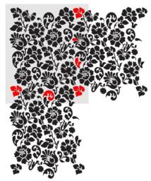 Floral Large Damask Allover Stencil Sheri For Wallpaper Look Diy Wall Decor - thumbnail 4