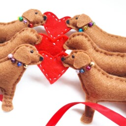 Fox Red Labrador Garland Gift For Lover Christmas Decor Lab - thumbnail 2