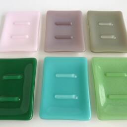 Fused Glass Soap Dish in Opaque By Bprdesigns - thumbnail 3