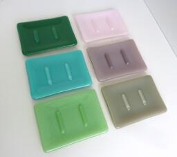 Fused Glass Soap Dish in Opaque By Bprdesigns