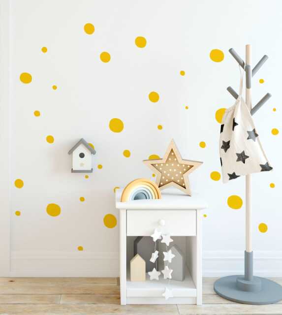 Handdrawn Dots Decal - Choose Your Color, Dot Decals, Doodle Wall Decal, Pastel Colors Dots, Irregular Decals - image 1