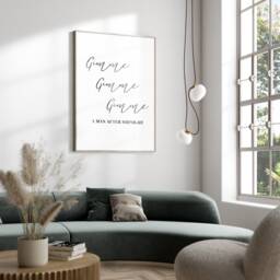 Abba Song Quote Gimme A Man After Midnight , New Home Gift, Lyric Print, Music Poster, Retro Wall Art, 70S Music, Fast Delivery - thumbnail 3