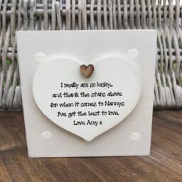 Nanny Personalised Flower/Plant Pot Gift Nana Granny Nan Nannie Grandma Gran Nanna Or Any Name. Shabby Chic Style Birthday Christmas Etc - thumbnail 2