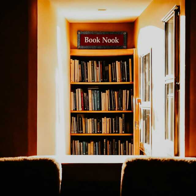 Book Nook Felt Flag Banner - 7 X 20 Inch Pennant Library Wall Decor - image 1