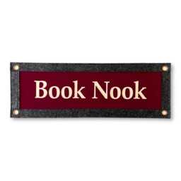 Book Nook Felt Flag Banner - 7 X 20 Inch Pennant Library Wall Decor - thumbnail 2