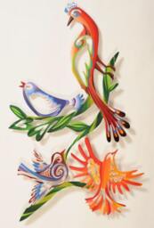 Birds - Medium Wall Sculpture, Art Hanging, Art, Decor - thumbnail 1